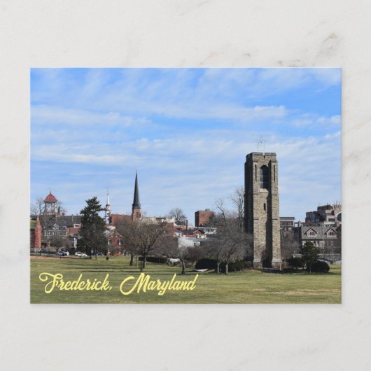 Baker Park Frederick Maryland Postkarte (Vorderseite)