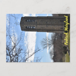 Baker Park Tower Frederick Maryland Postkarte