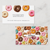 Baker Pastries Doughnut Business Card Visitenkarte (Vorne/Hinten)