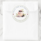 Baker Pastry Chef Cake Dessert Label Sticker (Tasche)