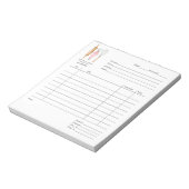 Baker Pastry Koch Aquatercolor Bake Invoice Pad Notizblock (Rotiert)