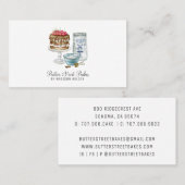 Baker Pastry Koch Eleganter Kuchen Visitenkarte (Vorne/Hinten)