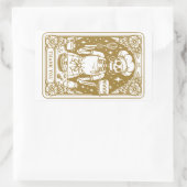 Baker Pastry Koch Gold Produkt Rechteckiger Aufkleber (Tasche)