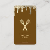 Baker Pastry Whisk Chocolate Tropfen Caterer Visitenkarte (Vorderseite)