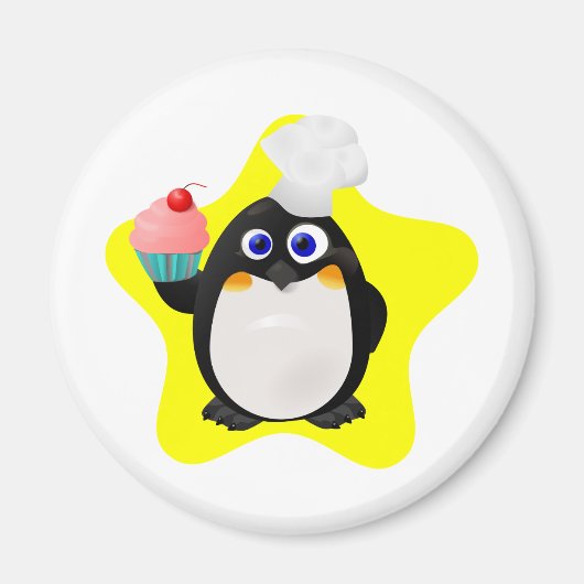 Baker Penguin mit Cupcake Magnet (Vorne)