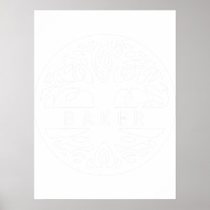 Baker Personalisierter Irischer Name Keltischer Ba Poster