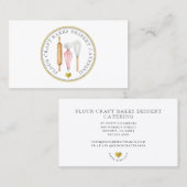 Baker Pstry Koch Dessert Caterer Baker's Tools Visitenkarte (Vorne/Hinten)