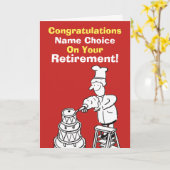 Baker Retirement Karte (Gelbe Blume)