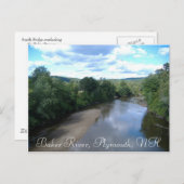 Baker River, Plymouth, NH Postkarte (Vorne/Hinten)