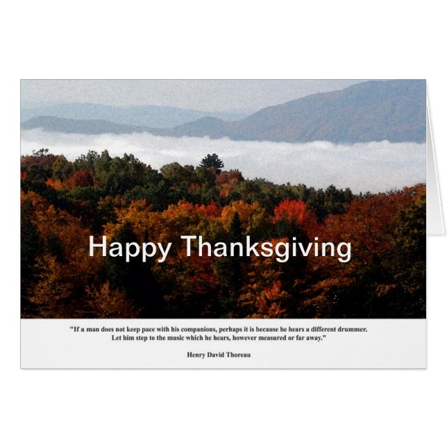 Baker River Valley Clouds - Thoreau Different Drum (Vorderseite (Horizontal))