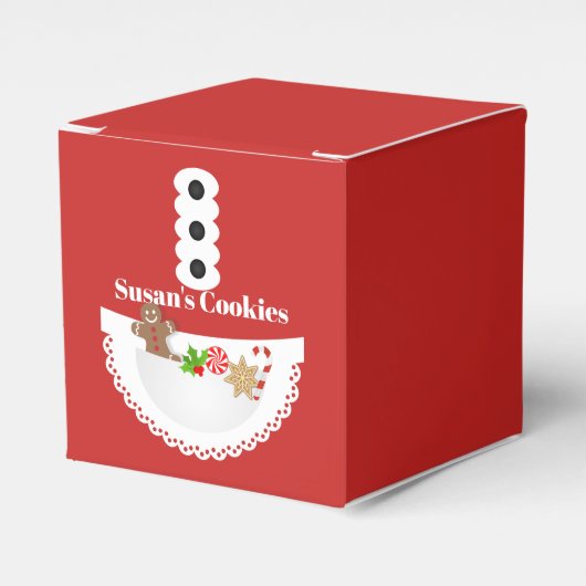 Baker Schürze Lebkuchen Weihnachtskekse Austausch Geschenkschachtel (Vorderseite)