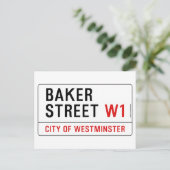 Baker Street Postkarte (Stehend Vorderseite)