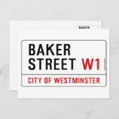 Baker Street Postkarte (Vorne/Hinten)