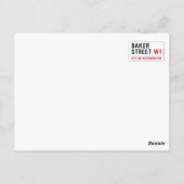 Baker Street Postkarte (Rückseite)