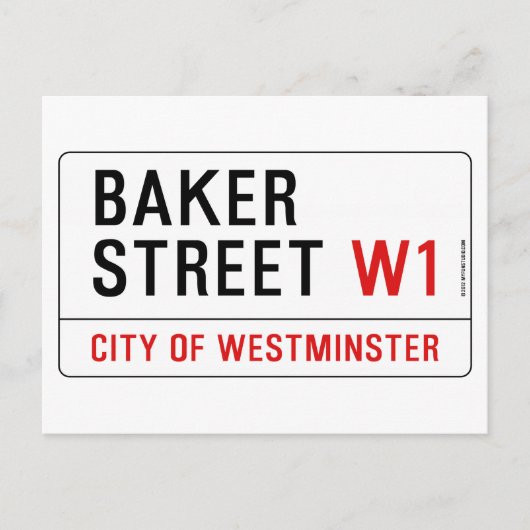 Baker Street Postkarte (Vorderseite)