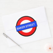 Baker Street Untergrund Runder Aufkleber (Umschlag)