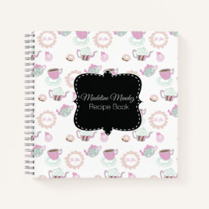 Baker Tea Time Doodles Desserts Rezept Kochbuch Notizblock
