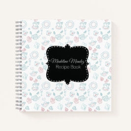 Baker Tee Time Doodles Nachspeisen Rezept Kochbuch Notizblock