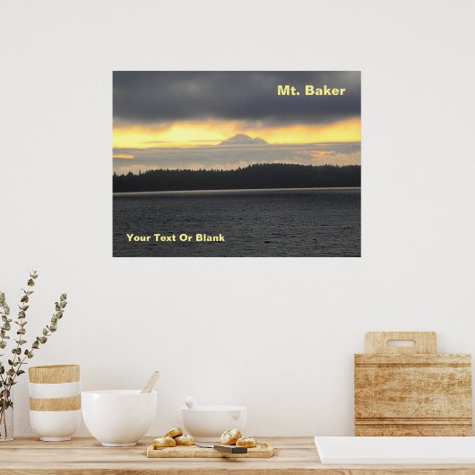 Baker-Vulkan Poster (Küche)