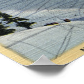 Baker, Washington - Sicht auf den Berg Baker Ski Poster (Ecke)