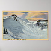 Baker, Washington - Sicht auf den Berg Baker Ski Poster (Vorne)