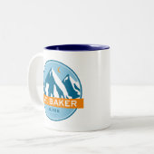 Baker Washington Stars Moon Zweifarbige Tasse (Vorderseite Links)