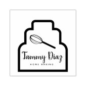 Baker Whisky Bakery Cake Logo Gummistempel (Prägung)