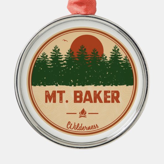 Baker Wilderness Ornament Aus Metall (Vorne)
