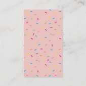 BAKER ZUCKERGUSS TROPFEN Moderne, farbenfrohe Spri Visitenkarte (Rückseite)