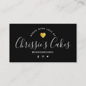 Bakerbrille schwarz visitenkarte (Vorderseite)