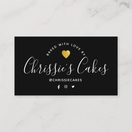 Bakerbrille schwarz visitenkarte (Vorderseite)