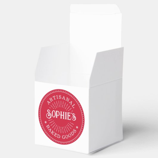 Baker's Bakery Red Logo Box Geschenkschachtel (Geöffnet)