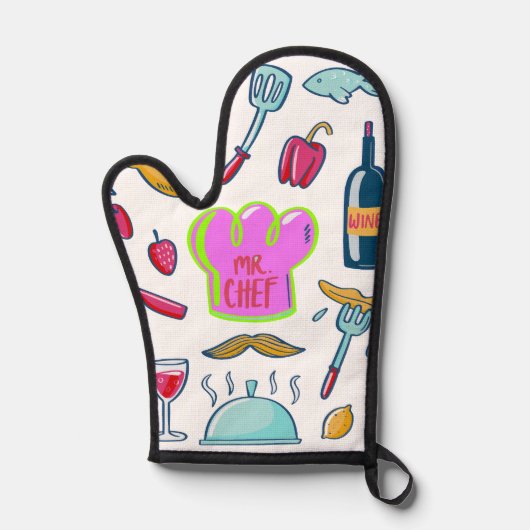 Baker's Best Friend: Oven Mitts Holder Set Ofenhandschuh (Vorderseite)