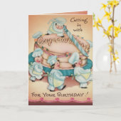 Bakers Cake Birthday Card Karte (Gelbe Blume)
