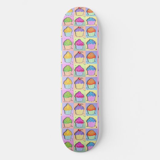 Baker's Dutzend Cupcakes Skateboard (Vorderseite)