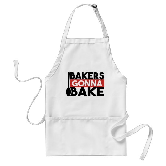 Bakers Gonna Bake Fun Koch Geschenk Schürze (Vorne)