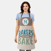 Bakers Gonna Bake Monogram Geschenk Schürze (Getragen)