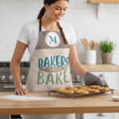 Bakers Gonna Bake Monogram Geschenk Schürze