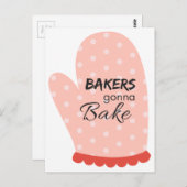 Bakers Gonna Bake Postkarte (Vorne/Hinten)