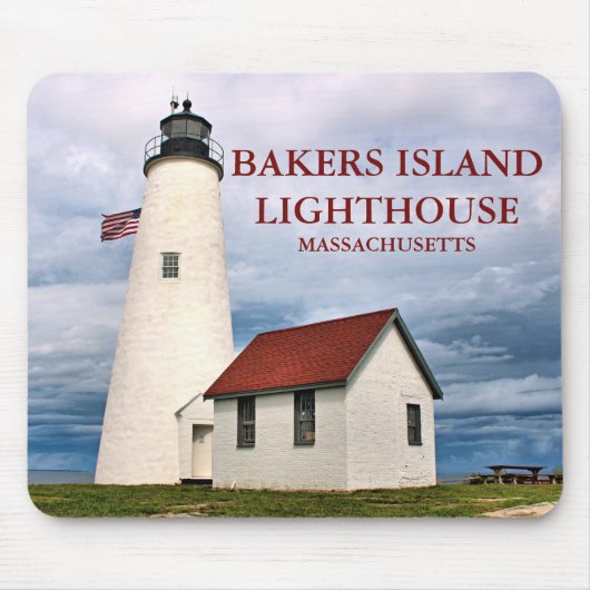 Bakers Island Leuchtturm, Massachusetts Mousepad (Vorne)