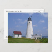 Bakers Island Light Postkarte (Vorne/Hinten)