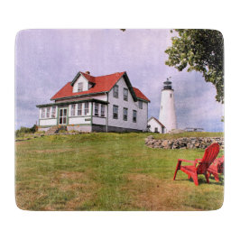 Bakers Island Lighthouse, MA Cutting Board Schneidebrett