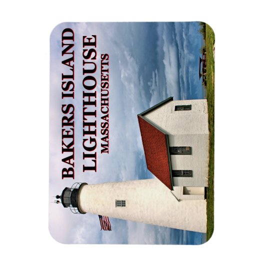 Bakers Island Lighthouse, MA Flexi Magnet (Vertikal)