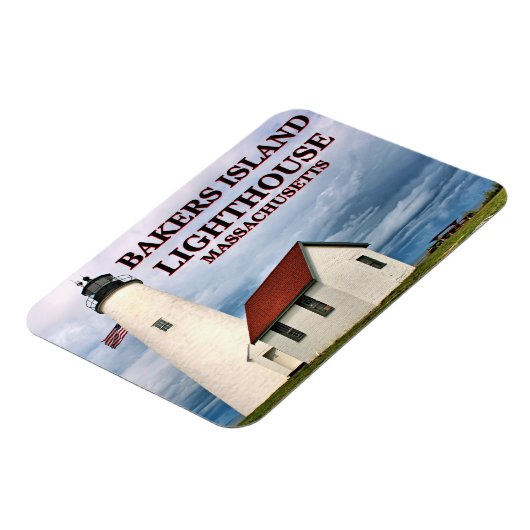 Bakers Island Lighthouse, MA Flexi Magnet (Linke Seite)