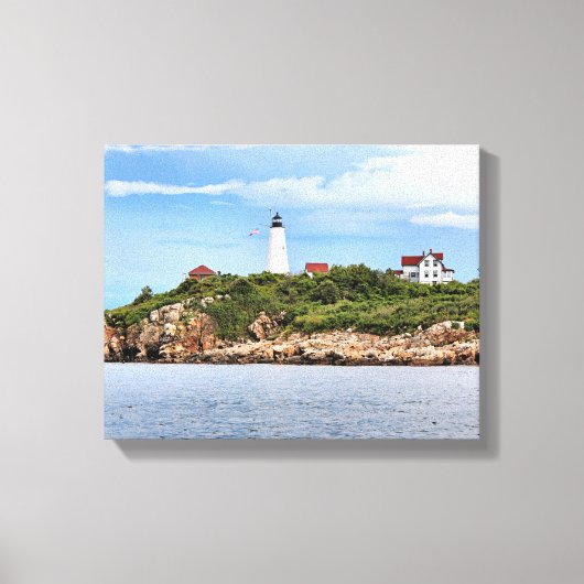 Bakers Island Lighthouse MA Wrapped Canvas Leinwanddruck (Vorderseite)
