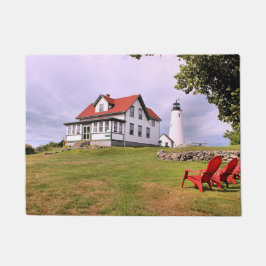 Bakers Island Lighthouse, Massachusetts Door Mat Fußmatte