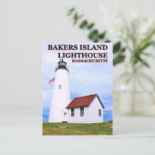 Bakers Island Lighthouse, Massachusetts Postkarte (Stehend Vorderseite)