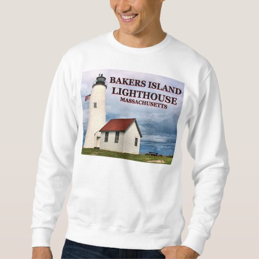 Bakers Island Lighthouse, Massachusetts Sweatshirt (Vorderseite)