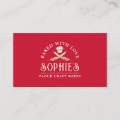 Baker's Koch Red Business Card Visitenkarte (Vorderseite)