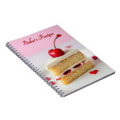 Baker's Reecipes Cherry Ontop Notebook Notizblock (Rechte Seite)
